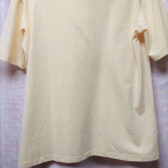 Peanuts Snoopy ONE SIZE Light Yellow Rhinestone Short Sleeve Tshirt - Picture 5 of 8